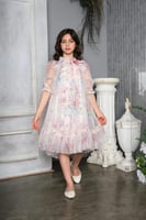 فستان اطفال شيفون مشجر