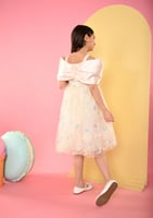 فستان اطفال تل مطرز