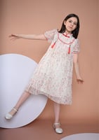 فستان اطفال شبكة