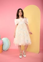 فستان اطفال تل مطرز