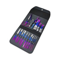 طقم العناية بالاظافر 16 قطعة - اسود