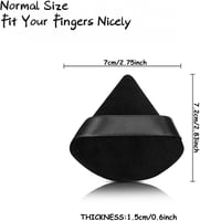 اسفنجة باف المثلثه لمزج المكياج - قطعة واحدة بلون...