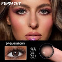 عدسات لاصقة لون BROWN مدة سنة من FUNSACHY