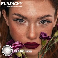 عدسات لاصقة لون BROWN مدة سنة من FUNSACHY