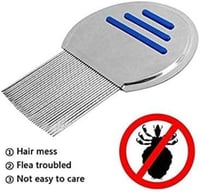 مشط ستانلس ستيل مقاوم للصداء لازالة القمل والصبئان...