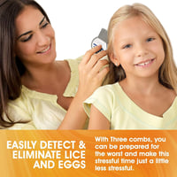 مشط ستانلس ستيل مقاوم للصداء لازالة القمل والصبئان...