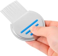 مشط ستانلس ستيل مقاوم للصداء لازالة القمل والصبئان...