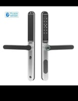 قفل ذكي الامانيوم رصاصي