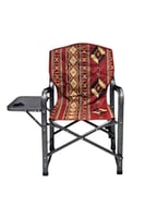 كرسي تخييم قابل للطي مع مسند للذراعين وطاولة جانبي...