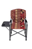 كرسي تخييم قابل للطي مع مسند للذراعين وطاولة جانبي...