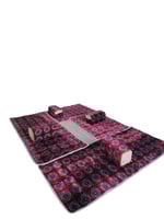 طقم جلسة أرضية تنزاني بنقوش عصرية