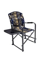 كرسي تخييم قابل للطي مع مسند للذراعين وطاولة جانبي...