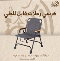 كرسي رحلات قابل للطي