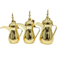 طقم دلة رسلان استيل ذهبي