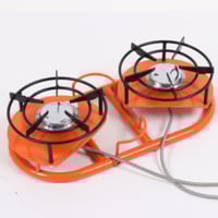 موقد غاز مزدوج للرحلات والتخييم