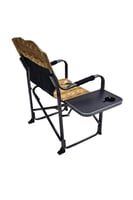 كرسي تخييم قابل للطي مع مسند للذراعين وطاولة جانبي...