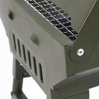 شواية فحم محمولة قابلة للطي مع أرفف جانبية