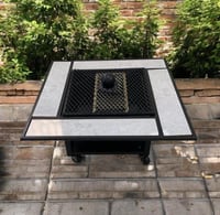 منقل مربع بحواف سراميك