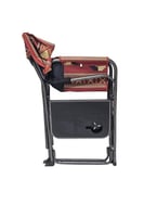 كرسي تخييم قابل للطي مع مسند للذراعين وطاولة جانبي...