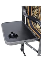 كرسي تخييم قابل للطي مع مسند للذراعين وطاولة جانبي...