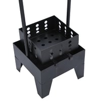 منقل وشيال فحم حديد مربع