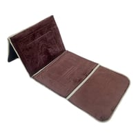 سجادة صلاة كرسي مبطنة قابلة للطي بمسند ظهر