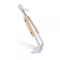 ملقط فحم قبضة خشبي