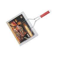 شبك شوي بمقبض خشبي