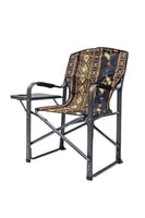 كرسي تخييم قابل للطي مع مسند للذراعين وطاولة جانبي...