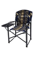 كرسي تخييم قابل للطي مع مسند للذراعين وطاولة جانبي...