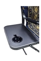 كرسي تخييم قابل للطي مع مسند للذراعين وطاولة جانبي...