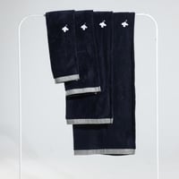 بكج مناشف أسود ملكي