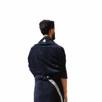 بكج مناشف أسود ملكي