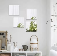 4 قطع من مرآة حائط مستطيلة الشكل بطول كامل، بتصميم...