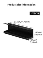 رف تخزين جداري مصمم لتنظيم أدوات ومستلزمات تصفيف ا...