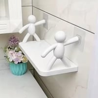 رف حمام متعدد الاستخدامات. يتميز بمنصة صغيرة لحمل...