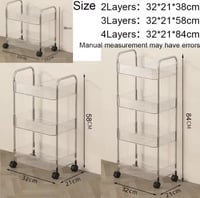 مجموعة من عربات التخزين المتحركة متعددة المستويات....