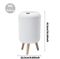 سلة مهملات عصرية تعمل بمستشعر، بتصميم أسطواني أنيق...