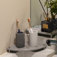 حامل فرشاة الاسنان الاحفوري - غامق