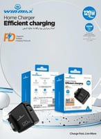 شاحن سريع بقوة 120 واط بمنفذين (USB-A و USB-C) يدع...