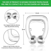 اجهزة مضادة للشخير مشبك انف مريح من السيليكون لمكا...