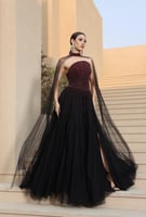 فستان سهرة بلؤلؤ فاخر