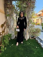 فستان مخمل ترف تصميم جذاب