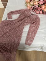 فستان لحمي سهره مميز