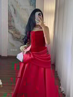 فستان عودي مخمل