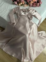 فستان سهره وردي فاتح