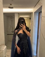 فستان كحلي ذاب