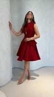 فستا احمر قصير جذاب