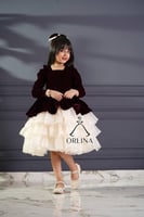 فستان مخمل بناتي