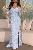 فستان بتفاصيل انيقه